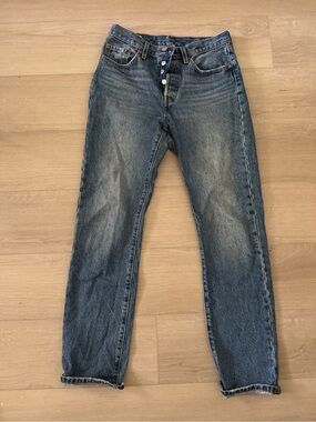 Levi's High-Rise Women's Blue Button-Fly Jeans